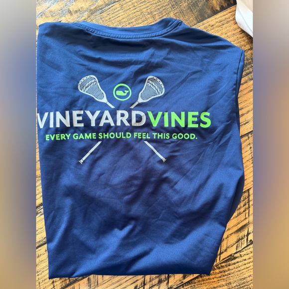 Vineyard Vines Blue Performance Tee - Picture 2 of 2